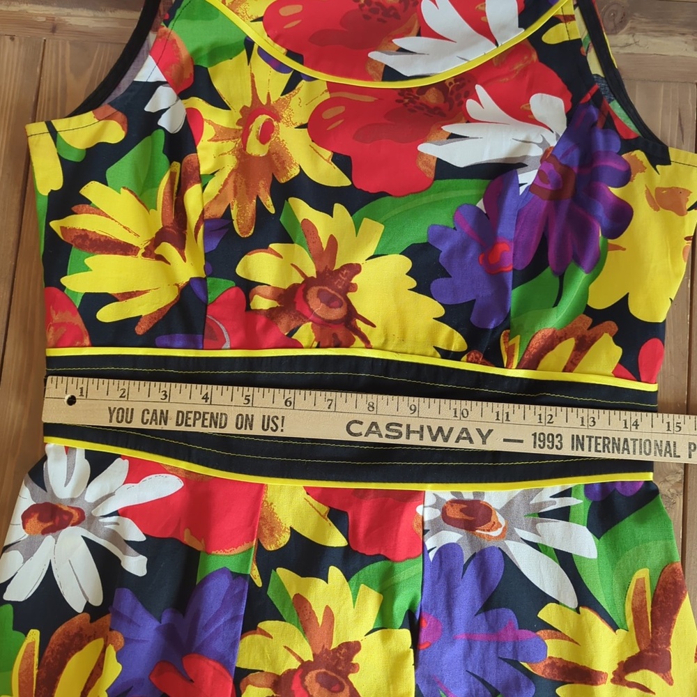 Joseph Ribkoff Colourful Floral Fit N Flare Midi Dress - Picture 11 of 12